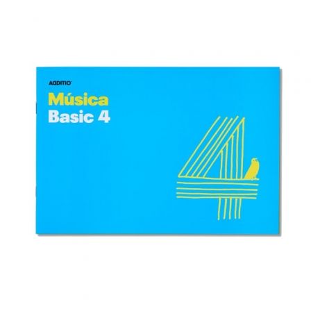 ADDITIO Bloc de Música Basic 4 Pentagramas Azul 24x17 cm